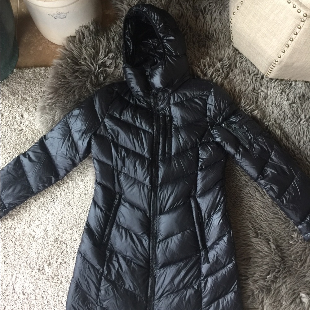 Black Andrew Marc Packable Coat